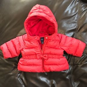 Baby Gap Girls puffer Coat Size 0-6 months